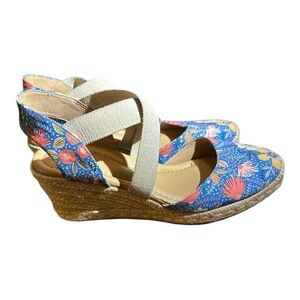 New Easy Spirit Wedge espadrilles Meza  Wedge Sandals Size 8